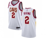 Men's Nike Cleveland Cavaliers #2 Kyrie Irving Swingman White Home NBA Jersey - Association Edition