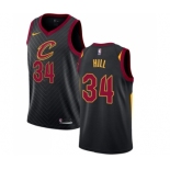 Men's Nike Cleveland Cavaliers #34 Tyrone Hill Swingman Black Alternate NBA Jersey Statement Edition