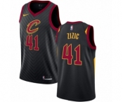 Men's Nike Cleveland Cavaliers #41 Ante Zizic Authentic Black NBA Jersey Statement Edition