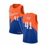 Men's Nike Cleveland Cavaliers #41 Ante Zizic Swingman Blue NBA Jersey - City Edition