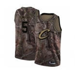 Men's Nike Cleveland Cavaliers #5 J.R. Smith Swingman Camo Realtree Collection NBA Jersey