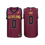 Nike NBA Cleveland Cavaliers #0 Kevin Love Jersey 2017-18 New Season Wine Red Jersey