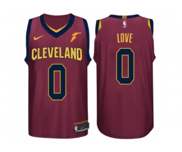 Nike NBA Cleveland Cavaliers #0 Kevin Love Jersey 2017-18 New Season Wine Red Jersey