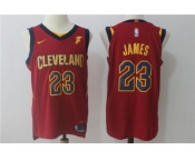 Nike NBA Cleveland Cavaliers #23 LeBron James Jersey 2017-18 New Season Wine Red Jersey