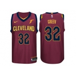 Nike NBA Cleveland Cavaliers #32 Jeff Green Jersey 2017-18 New Season Wine Red Jersey