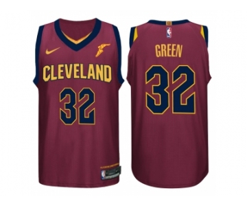 Nike NBA Cleveland Cavaliers #32 Jeff Green Jersey 2017-18 New Season Wine Red Jersey