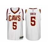 Nike NBA Cleveland Cavaliers #5 J.R. Smith Jersey 2017-18 New Season White Jersey