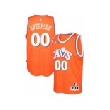 adidas Cleveland Cavaliers #00 Chris Andersen Orange Hardwood Classics Swingman Jersey