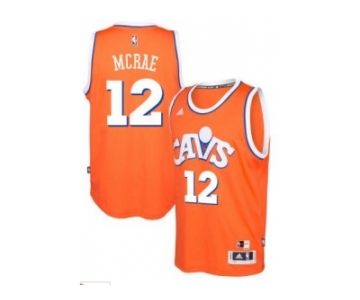 adidas Cleveland Cavaliers #12 Jordan McRae Orange Hardwood Classics Swingman Jersey