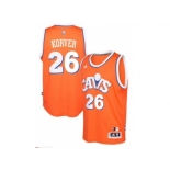 adidas Cleveland Cavaliers #26 Kyle Korver Orange Hardwood Classics Swingman Jersey