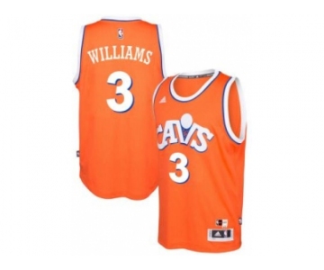 adidas Cleveland Cavaliers #3 Derrick Williams Orange Hardwood Classics Swingman Jersey