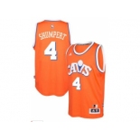 adidas Cleveland Cavaliers #4 Iman Shumpert Orange Hardwood Classics Swingman Jersey