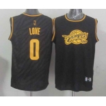 nba cleveland cavaliers #0 love black[gold lettering fashion]