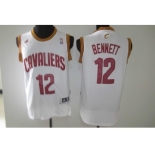 nba cleveland cavaliers #12 bennett white[revolution 30 swingman]