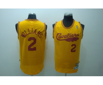 nba cleveland cavaliers #2 milliams m&n yellow