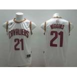 nba cleveland cavaliers #21 wiggins white[revolution 30 swingman]