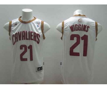 nba cleveland cavaliers #21 wiggins white[revolution 30 swingman]