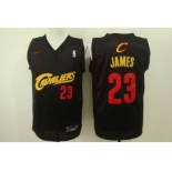 nba cleveland cavaliers #23 james black with red[Nike Logo]