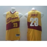 nba cleveland cavaliers #23 james yellow[revolution 30 swingman][new]