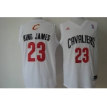 nba cleveland cavaliers #23 king james white[revolution 30 swingman]