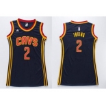 NBA Women Cavaliers #2 Kyrie Irving Navy Blue Dress Stitched Jerseys