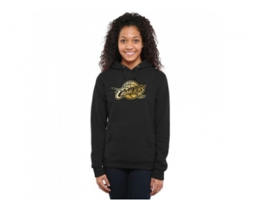 Women's Cleveland Cavaliers Gold Collection Pullover Hoodie Black