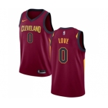 Women's Nike Cleveland Cavaliers #0 Kevin Love Swingman Maroon Road NBA Jersey - Icon Edition