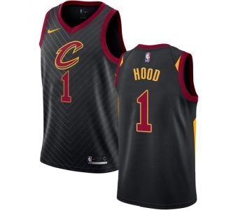 Women's Nike Cleveland Cavaliers #1 Rodney Hood Authentic Black NBA Jersey Statement Edition