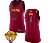 Women's Nike Cleveland Cavaliers #1 Rodney Hood Authentic Maroon 2018 NBA Finals Bound NBA Jersey - Icon Edition