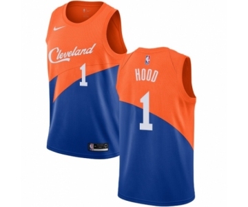 Women's Nike Cleveland Cavaliers #1 Rodney Hood Swingman Blue NBA Jersey - City Edition