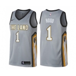 Women's Nike Cleveland Cavaliers #1 Rodney Hood Swingman Gray NBA Jersey - City Edition