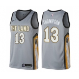 Women's Nike Cleveland Cavaliers #13 Tristan Thompson Swingman Gray NBA Jersey - City Edition