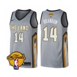 Women's Nike Cleveland Cavaliers #14 Terrell Brandon Swingman Gray 2018 NBA Finals Bound NBA Jersey - City Edition