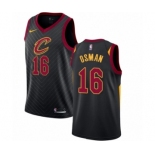 Women's Nike Cleveland Cavaliers #16 Cedi Osman Authentic Black NBA Jersey Statement Edition