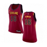 Women's Nike Cleveland Cavaliers #16 Cedi Osman Authentic Maroon NBA Jersey - Icon Edition