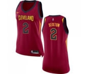 Women's Nike Cleveland Cavaliers #2 Collin Sexton Authentic Maroon NBA Jersey - Icon Edition