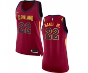 Women's Nike Cleveland Cavaliers #22 Larry Nance Jr. Authentic Maroon NBA Jersey - Icon Edition