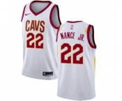 Women's Nike Cleveland Cavaliers #22 Larry Nance Jr. Authentic White NBA Jersey - Association Edition