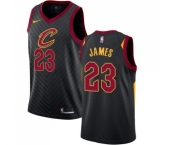 Women's Nike Cleveland Cavaliers #23 LeBron James Swingman Black Alternate NBA Jersey Statement Edition