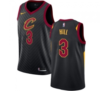 Women's Nike Cleveland Cavaliers #3 George Hill Authentic Black NBA Jersey Statement Edition