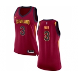 Women's Nike Cleveland Cavaliers #3 George Hill Authentic Maroon NBA Jersey - Icon Edition