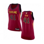 Women's Nike Cleveland Cavaliers #41 Ante Zizic Authentic Maroon 2018 NBA Finals Bound NBA Jersey - Icon Edition