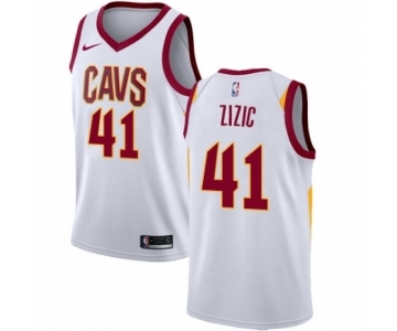 Women's Nike Cleveland Cavaliers #41 Ante Zizic Authentic White NBA Jersey - Association Edition