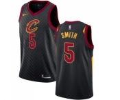 Women's Nike Cleveland Cavaliers #5 J.R. Smith Swingman Black Alternate NBA Jersey Statement Edition