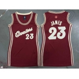 women nba cleveland cavaliers #23 james red[2015 Christmas edition]