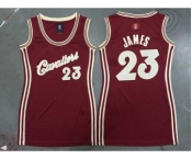 women nba cleveland cavaliers #23 james red[2015 Christmas edition]