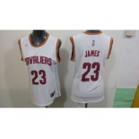 women nba cleveland cavaliers #23 james white jerseys