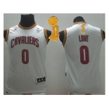 NBA Youth Revolution 30 Cleveland Cavaliers #0 Kevin Love White The Champions Patch Stitched Jerseys