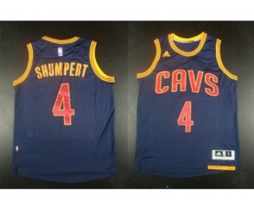 NBA Youth Revolution 30 Cleveland Cavaliers #4 Iman Shumpert Navy Blue CavFanatic Stitched Jerseys