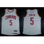 NBA Youth Revolution 30 Cleveland Cavaliers #5 J.R. Smith White Stitched Jerseys